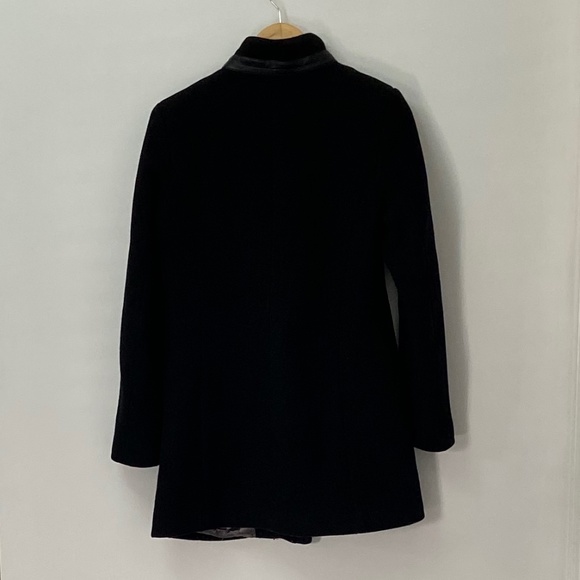 Calvin Klein Asymmetrical Zip Wool Coat - Picture 8 of 10